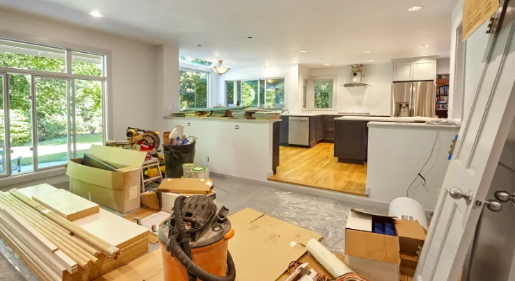 Professional remodeling construction process in Los Angeles California